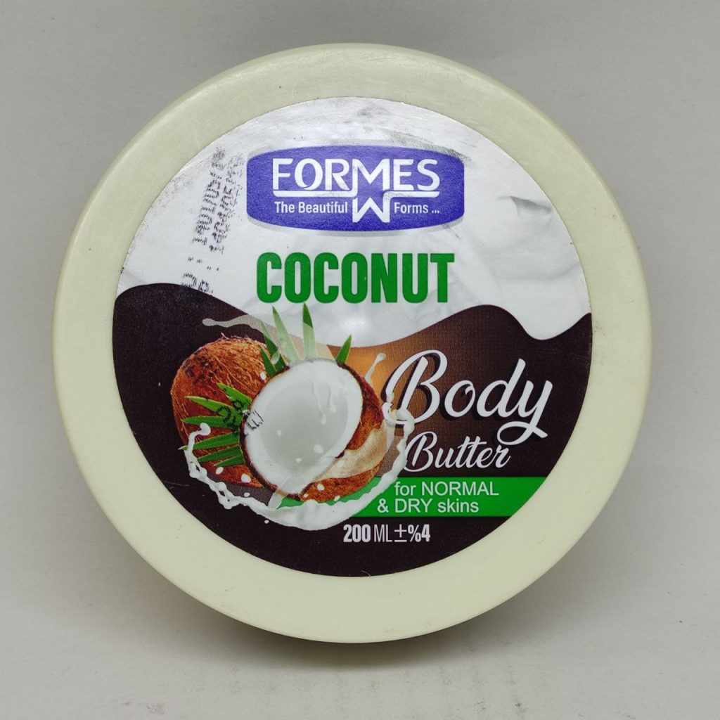 کره بدن نارگیل 200میلی لیتری فورمسformes body butter