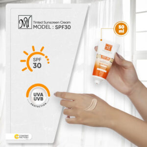 اثرات کرم ضد آفتاب رنگی SPF30 مای 50 میل